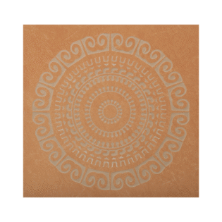 Floral Round Rangoli Tiles - Perfect Ceramic - 046