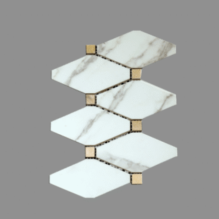 Wave Octagon Tiles - Perfect Ceramic - 077