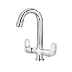 Alixir - GOLD Series - Central Hole Basin Mixer with Reg. Swinging Spout