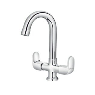 Alixir - GOLD Series - Central Hole Basin Mixer with Reg. Swinging Spout
