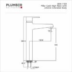 Plumber - Aura Series - Pillar Cock High Neck - ARA 1109 - Image 2