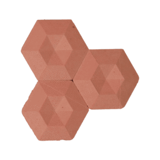 Embossed 3D Hexagonal Pattern MDF Ply - Perfect Ceramic - 115