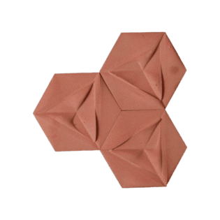 Embossed Greek Triangular Pattern MDF Ply - Perfect Ceramic - 115