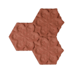 Embossed Flower Hexagonal Pattern - Perfect Ceramic - 3 MDF Ply - Perfect Ceramic - 115