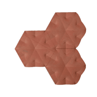 Embossed Star Hexagonal Pattern -2 MDF Ply - Perfect Ceramic - 115