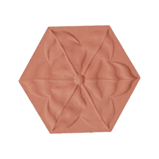 Embossed Flower Hexagonal Pattern - Perfect Ceramic - 1 MDF Ply - Perfect Ceramic - 115