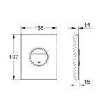 GROHE - NOVA COSMOPOLITAN WALL PLATE - 38765000 - Image 4