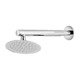 Alixir - Round Ultra Slim Shower 6X6 with 12" Brass Arm