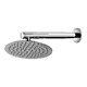 Alixir - Round Ultra Slim Shower 8X8 with 18" Brass Arm