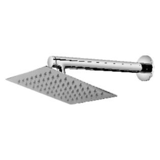 Alixir - Square Ultra Slim Shower 8X8 with 18" Brass Arm