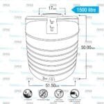 1500 Litre - Apex EasyFit - Water Tank