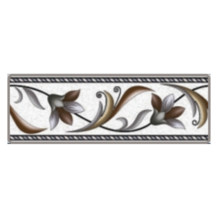 Drashti Ceramic - Digital Border Tiles - 250 x 75 mm - 1502