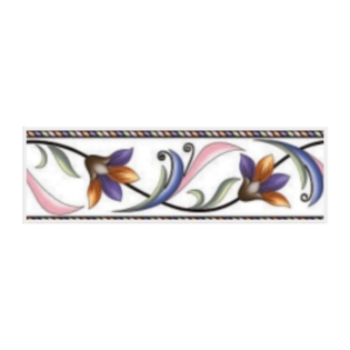 Drashti Ceramic - Digital Border Tiles - 250 x 75 mm - 1504