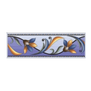 Drashti Ceramic - Digital Border Tiles - 250 x 75 mm - 1505