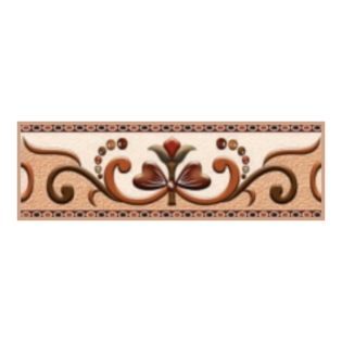 Drashti Ceramic - Digital Border Tiles - 250 x 75 mm - 1511