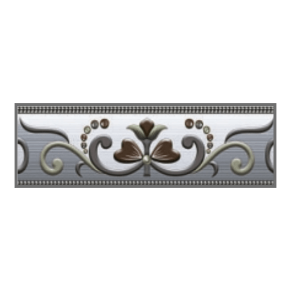 Drashti Ceramic - Digital Border Tiles - 250 x 75 mm - 1512