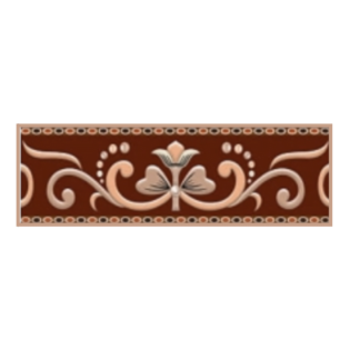 Drashti Ceramic - Digital Border Tiles - 250 x 75 mm - 1517