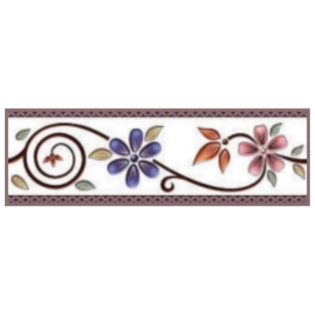 Drashti Ceramic - Digital Border Tiles - 250 x 75 mm - 1520