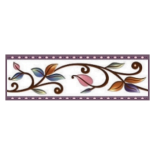 Drashti Ceramic - Digital Border Tiles - 250 x 75 mm - 1527