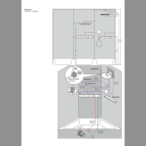 Hansgrohe Thermostat with 5 functions Art. no. 15384700 - Image 4