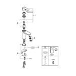 GROHE - BAUEDGE SINGLE-LEVER BASIN MIXER 1/2" S-SIZE - 32858000 - Image 3