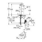 GROHE - New BauEdge Single Lever Basin Mixer without Pop-Up, XL Size - 32860001 - Image 2