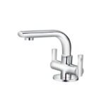 Alixir - PLATINUM Series - Central Hole Basin Mixer with Reg. Swinging Spout