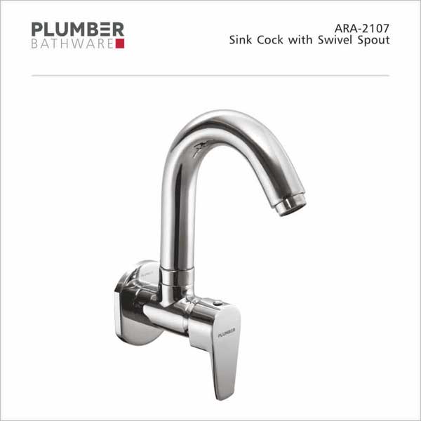 Plumber - Aura Series - Sink Cock Wall Mounted - ARA-2107