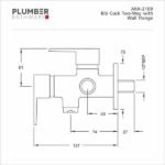 Plumber - Aura Series - Bib Cock 2 Way - ARA 2109 - Image 2
