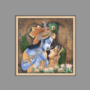 Radhe Krishna Canvas - Drashti Ceramics - 1 pc. - 2217