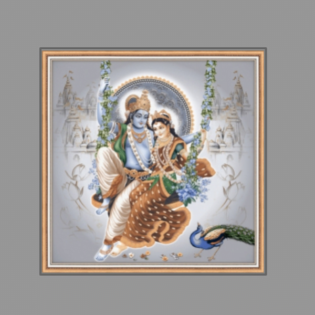 Radhe Krishna - Drashti Ceramics - 1 pc. - 2221