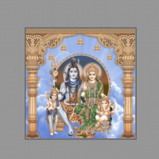 Shiv Parivar - Drashti Ceramics - 1 pc. - 2228