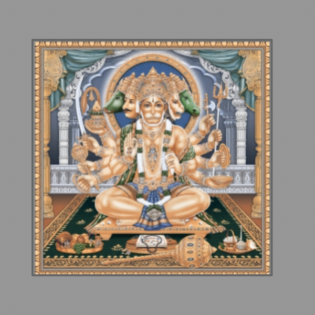 Lord Panchmukhi Hanuman - Drashti Ceramics - 1 pc. - 2231