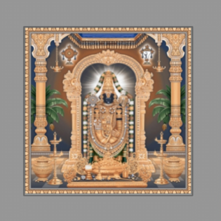 Lord Tirupati Balaji - Drashti Ceramics - 1 pc. - 2233