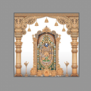 Lord Tirupati Balaji - Drashti Ceramics - 1 pc. - 2234