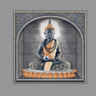 Lord Buddha - Drashti Ceramics - 1 pc. - 2252