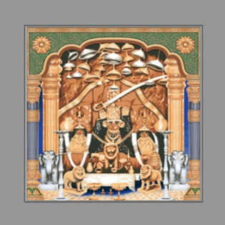 Shree Harsidhhi Maa - Drashti Ceramics - 1 pc. - 2275 - 600 x 600 mm