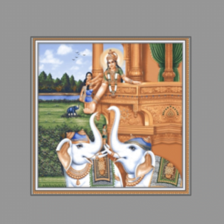 Shakti Maa - Drashti Ceramics - 1 pc. - 2281 - 600 x 600 mm