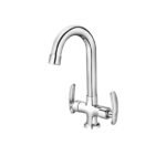 Alixir - NANO Series - Central Hole Basin Mixer with Reg. Swinging Spout