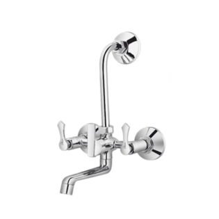 Alixir - CRYSTAL Series - Wall Mixer with Bend for Overhead Shower
