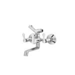 Alixir - CRYSTAL Series - Wall Mixer with Crutch for Telephonic Shower