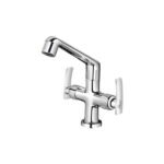Alixir - HDS Series - Central Hole Basin Mixer with Reg. Swinging Spout