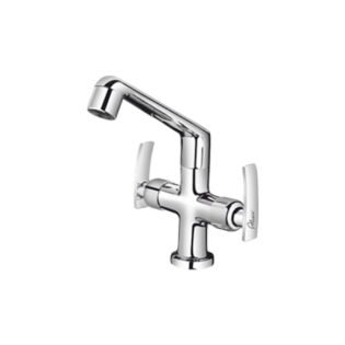 Alixir - HDS Series - Central Hole Basin Mixer with Reg. Swinging Spout