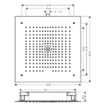Hansgrohe - Overhead shower 400 1jet - Art. no. 26252000 - Image 4