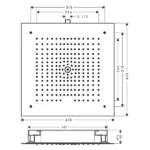 Hansgrohe - Overhead shower 400 1jet - Art no 26252000 - Image 4