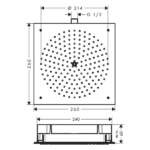 Hansgrohe - Overhead shower 2601jet - Art. no. 26472000 - Image 2