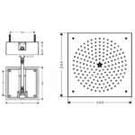 Hansgrohe - Overhead shower 2601jet - Art. no. 26472000 - Image 4