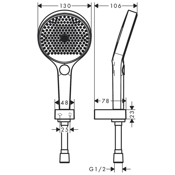 Hansgrohe - Shower holder set 130 3jet - Art No 26852000 - Image 2