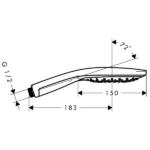 Hansgrohe - Hand Shower 150 3jet - Art No 28587400 - Image 2