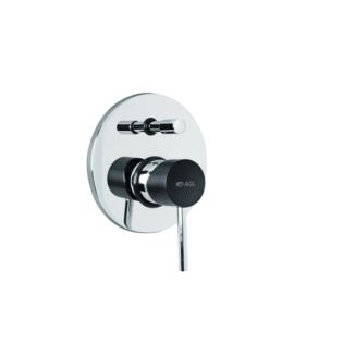 AGL Bathware - Black Stik Series - 5-Way Single Lever Concealed Diverter 291305BL